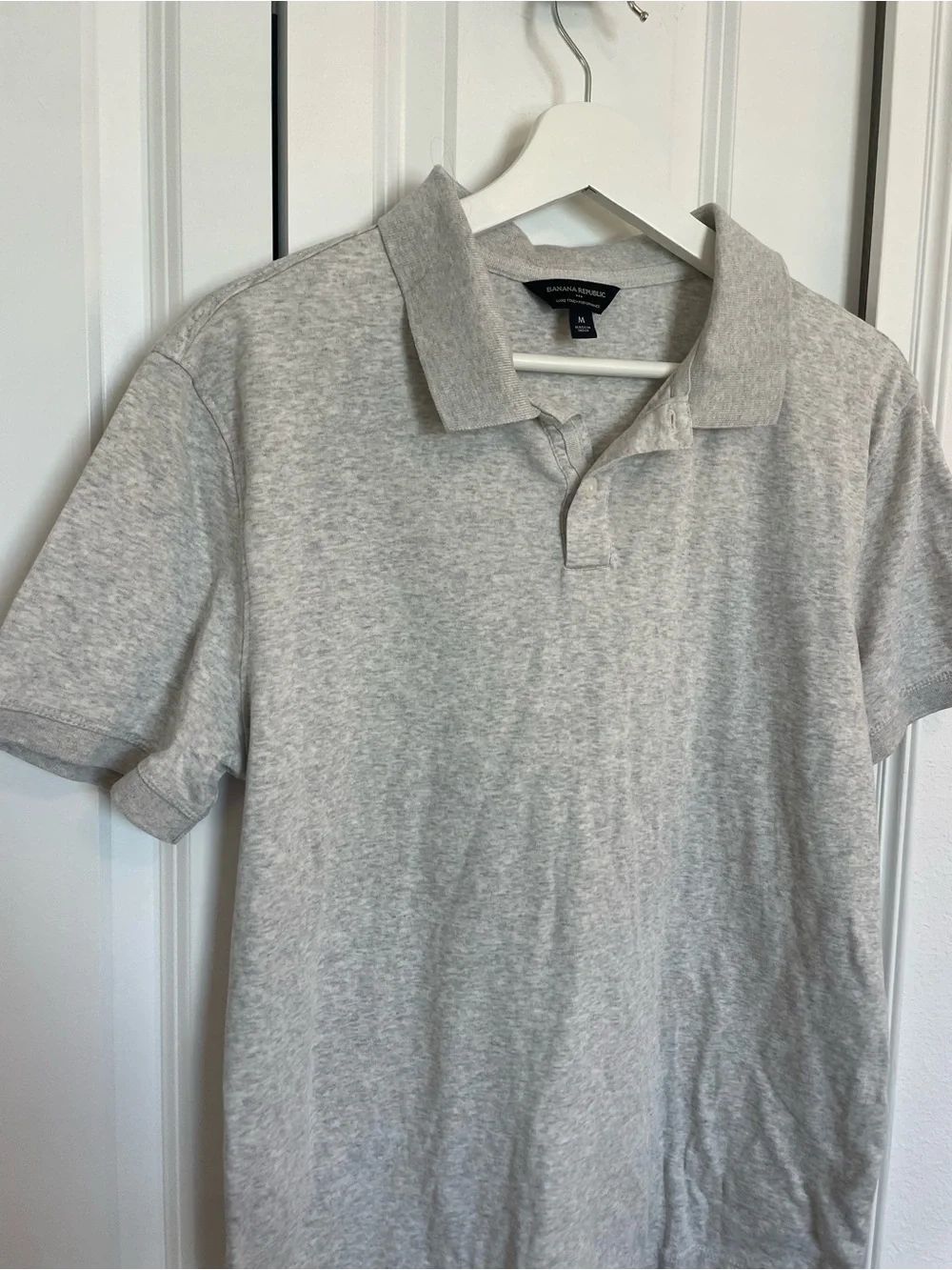 Banana Republic Gray Luxe Touch Polo
